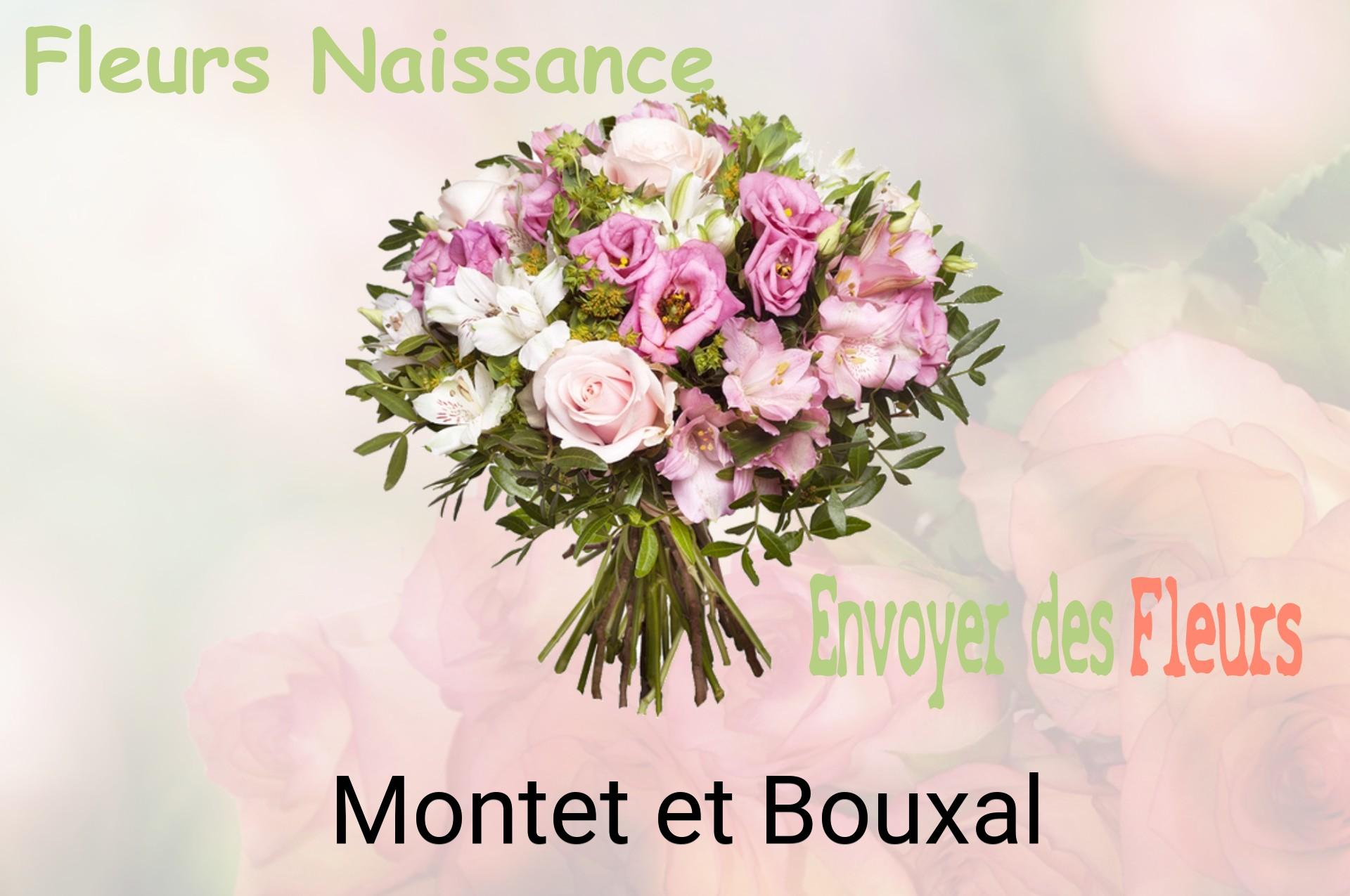 Bouquet de fleurs de naissance livré à Montet-et-Bouxal